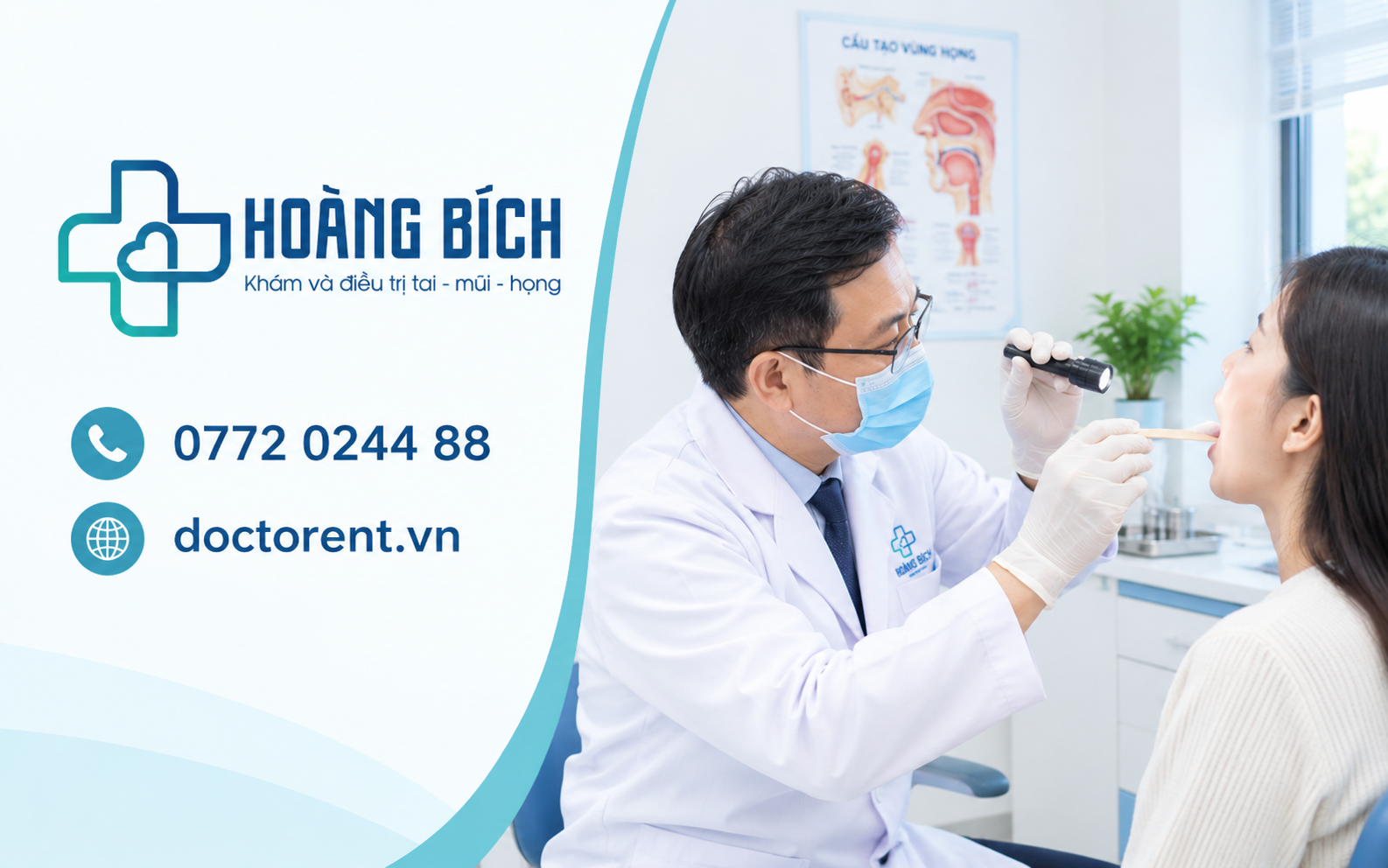 BS Nguyễn Hoàng Bích trực tiếp thăm khám, đánh giá tình trạng và tư vấn hướng điều trị, chăm sóc phù hợp dựa trên triệu chứng thực tế của từng người bệnh