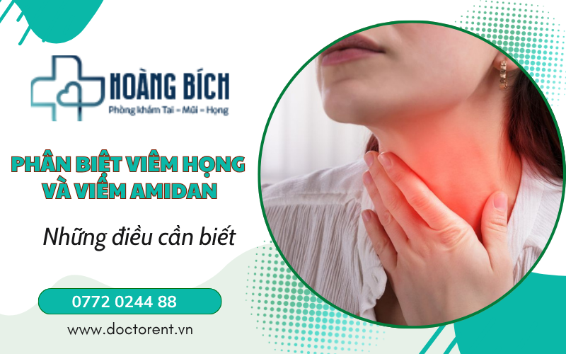 Phân biệt viêm họng và viêm amidan BS Nguyễn Hoàng Bích